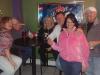 Music fans Sofia, Kevin, Diane, Crissy & Billy w/ multi-talented Michael (white shirt) after Open Mic at Bourbon St.